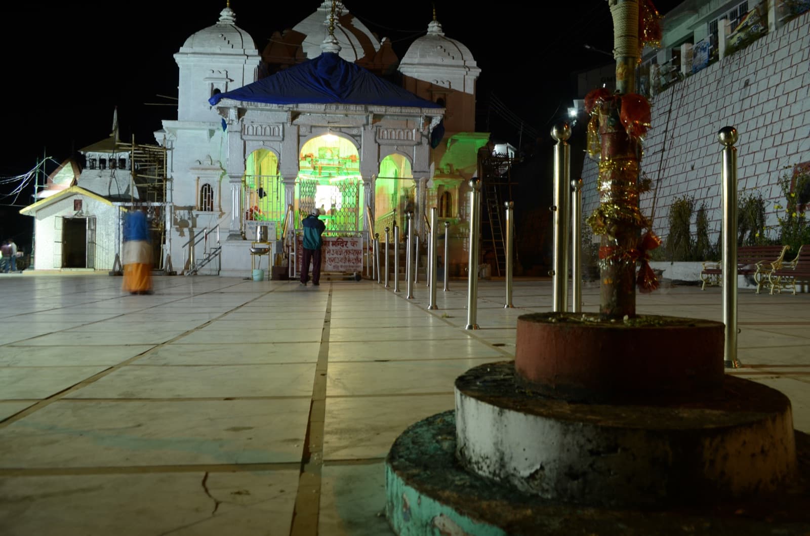 Gangotri Temple on the banks of the Bhagirathi river